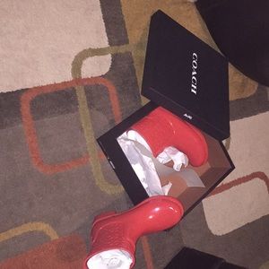 Coach short rainboots